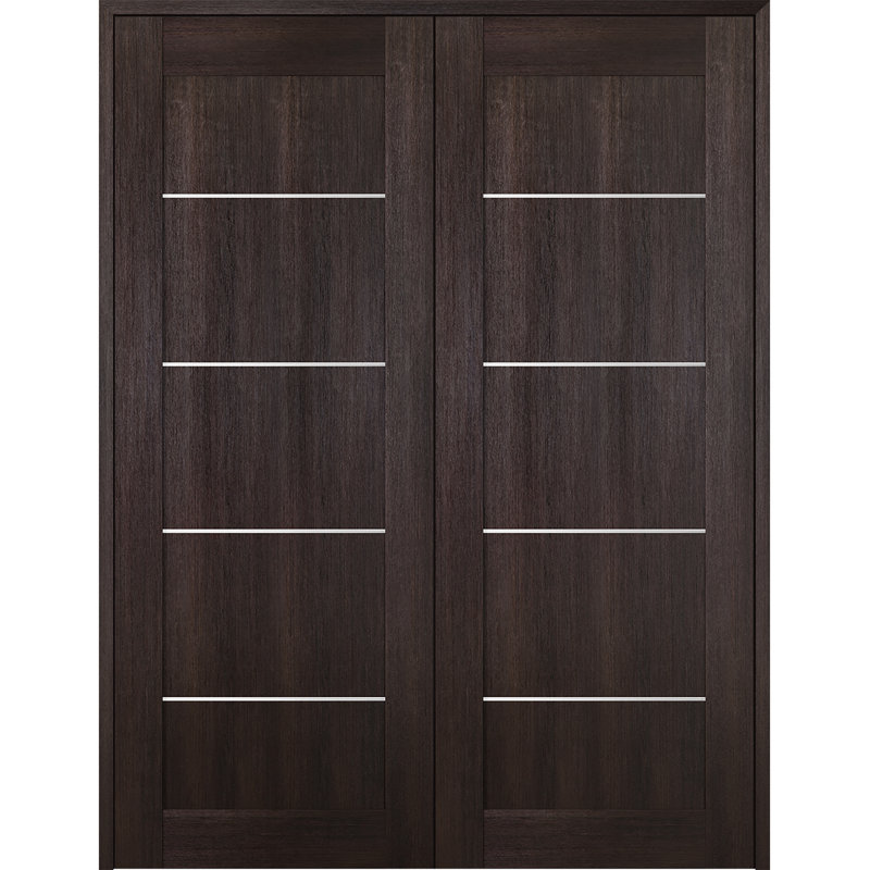 Porte standard lambrissée Avon, L 47,75 po x H 79,38 po, Réversible, Chêne