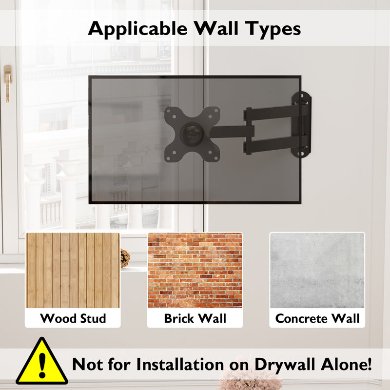 Symple Stuff Single Screen Wall Mount