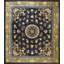 Tapis antique chinois à motif de médaillon à motif floral de la fin du 19e siècle