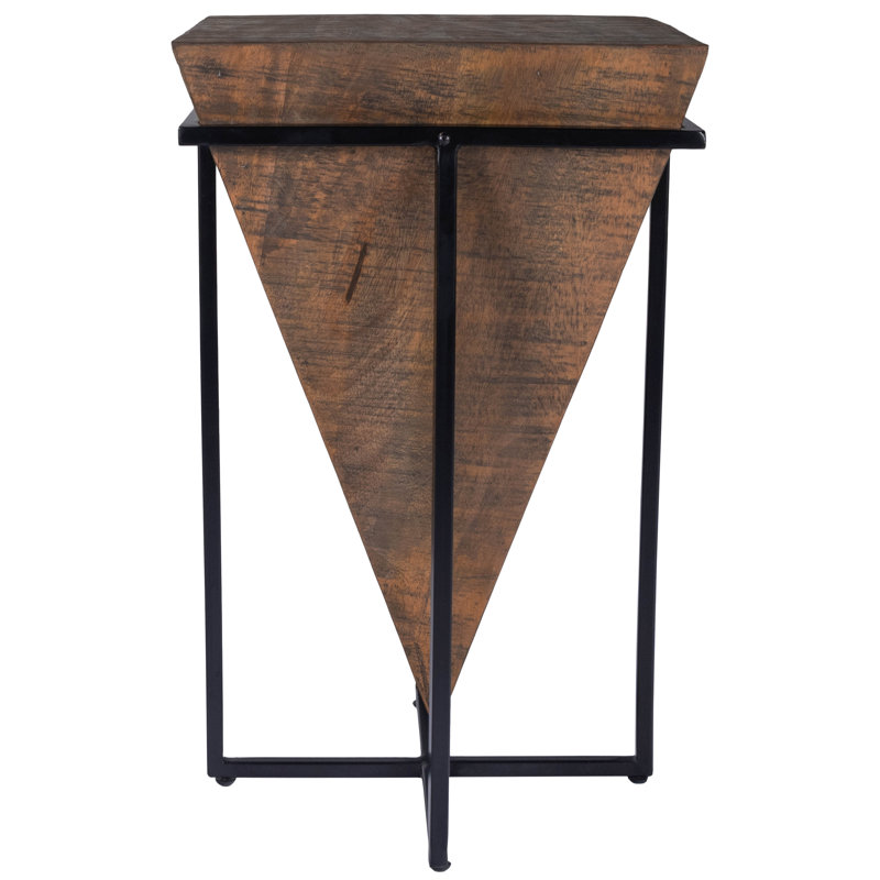 Gulnaria Wood & Metal Side Table