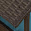 Lit surélevé bleu pour chien avec coussin amovible et coussin d'extérieur pour auvent pour animal de compagnie intérieur / extérieur