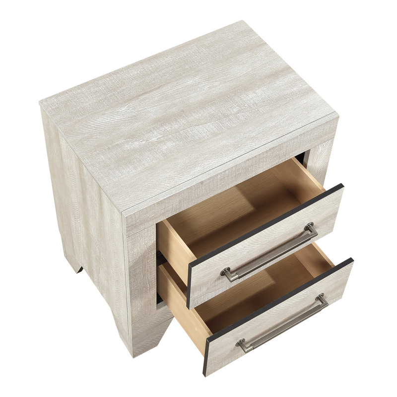 Mittal 21.5" W Solid Wood Nightstand