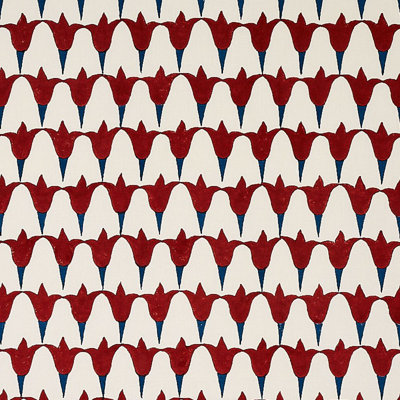 Schumacher x Molly Mahon Tulip Hand Block Fabric