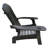 Outdoor Or Indoor Wood Adirondack Chair With An Hole To Hold Umbrella On The Arm ,Black-2093492699