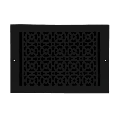 Ouverture de conduit 8 po x 12 po (total 9-1 / 2 po x 13-3 / 4 po) AIR SUPPLY avec persienne métallique en acier amovible | Thermolaqué