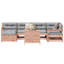 Wicker 6 - Person Garden Lounge Set