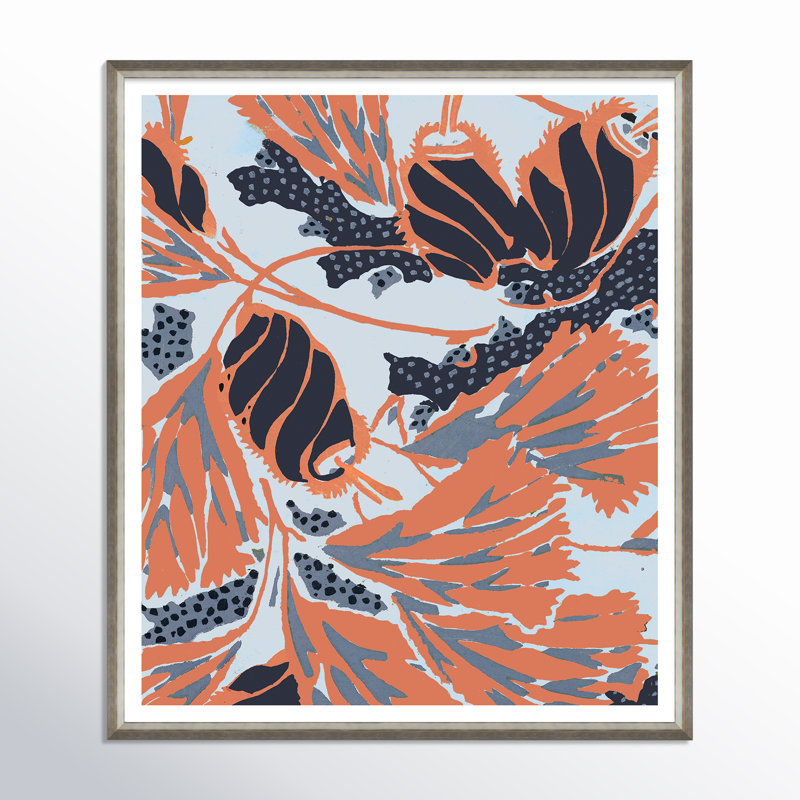 'Asian Textile Designs' Framed Print