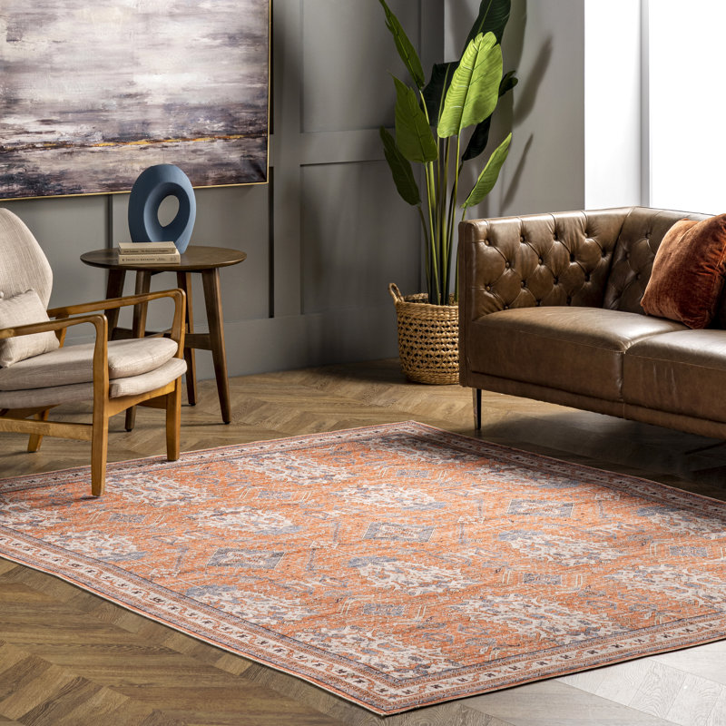 Tapis d'inspiration mondiale Sky SpinClean, Rectangle 5 pi x 8 pi