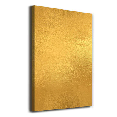 Golden Foil Background - Wrapped Canvas Print