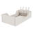 Upholstered Platform Bed with Rabbit Cushion-479619234
