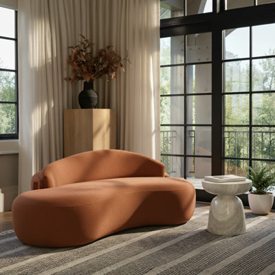 Caspian 79" Chenille Fabric Upholstered Loveseat