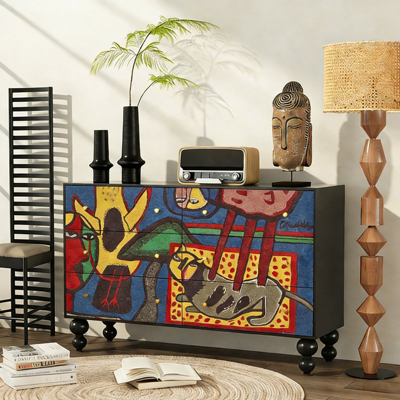 Modern Retro Style Sideboard