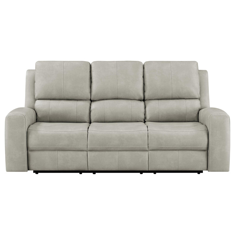 Canapé inclinable électrique triple Hein gris, Gris