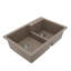 Ensemble d'évier de cuisine à double cuve à montage sur le dessus 60/40 Karran Quartz 33 "X 22"-54821668