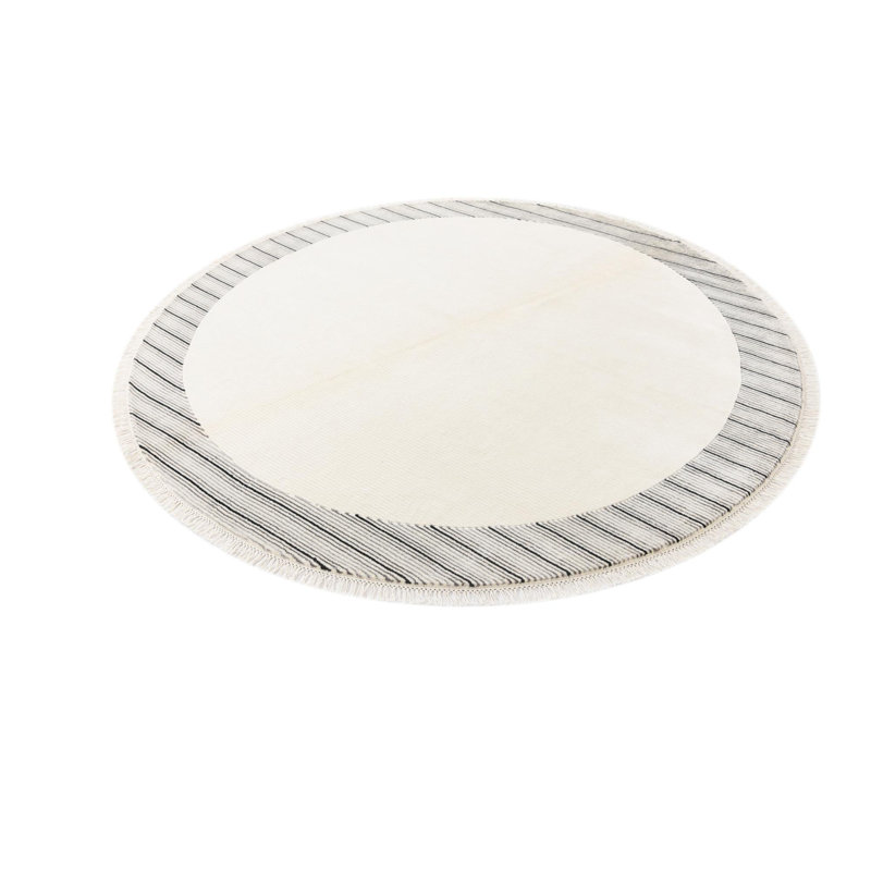 Round Jacinto Beige Rug
