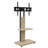 Tv Stand With Shelf For Living Room, Bedroom,Offices,Mobile Tv Cart For 32-75 Inches,Floor Stand With Mount On Lockable Wheels-1979335056