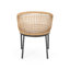 Chaise de patio avec coussins Mccay