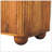 Solid Wood Solis Fluted Cabinet,Brown,2-Drawers