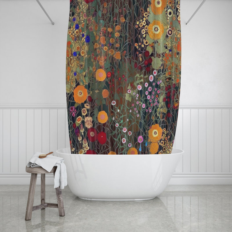Jewelee Shower Curtain, 93" H x 70" W