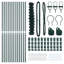 Chain Link Fence With 13 Posts Galvanised Steel-480062091-480062089