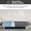 Canapé-lit futon avec accoudoirs, porte-gobelets et fonction inclinable, idéal pour les salons confortables-647294865
