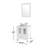 Abniel 24.8'' Single Bathroom Vanity Set with Mirror-2135305637