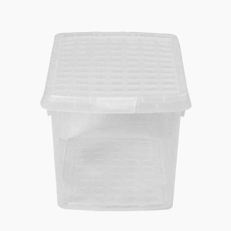 Wham Clip Rectangular Plastic Storage Boxes with Secure Clip Lock Lids Clear/Clear/Clear