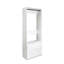 Garde-robe en bois blanc 32 po avec deux tringles Prosper