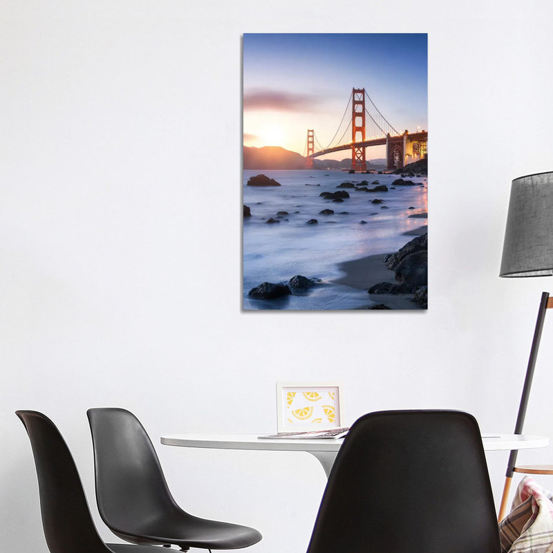 Golden Gate Bridge in San Francisco, Usa 1 Piece Wrapped Canvas Wall Art, 101.6 cm H x 66.04 cm W x 3.175 cm D