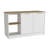 Kitchen Island Padua, Kitchen, White / Light Oak