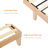 Full Bed Frame with Natural Rattan Headboard, Bohemian Bed Frame with LED Lights & Charging Station, 2 Tier Storage Headboard, Under Bed Storage, No Box Spring Needed-562551911