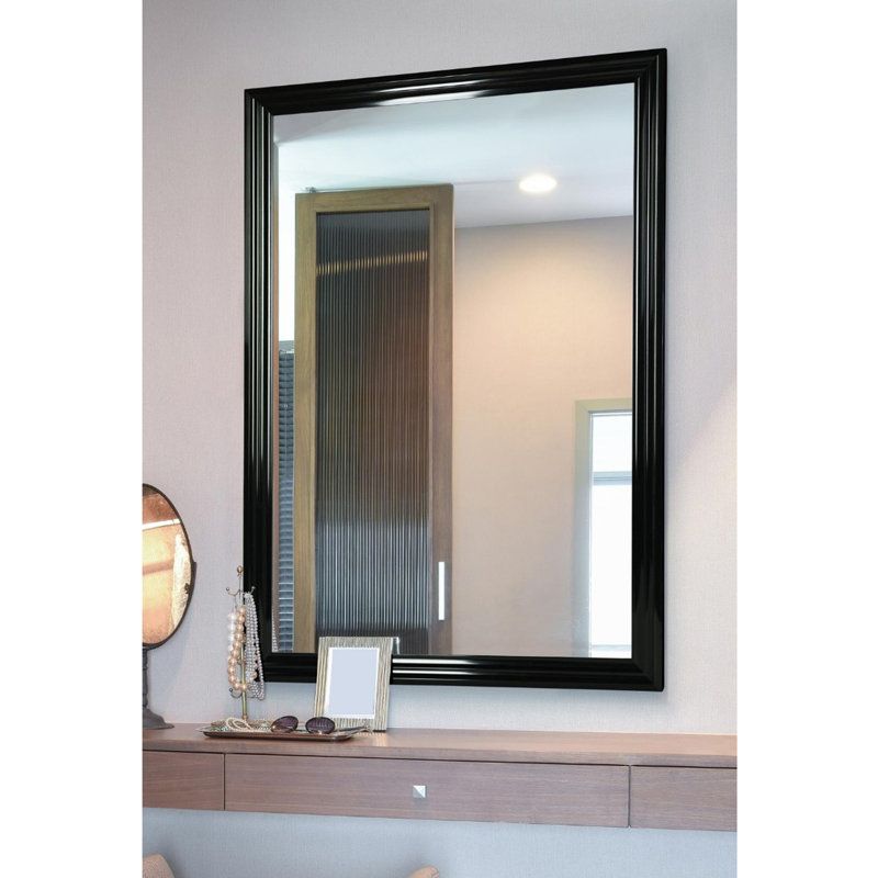 Elata Wood Flat Wall Mirror