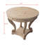 Curved Legs Farmhouse Style Small Size Round Dining Table End Table Side Table Coffee Table