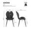 47.5cm H Upholstered Metal Side Chair-214520857