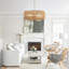 Lustre tambour en rotin 6 lumières Anela-1098946855