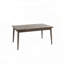 Table de salle à manger contemporaine avec finition en noyer et plateau en mélamine