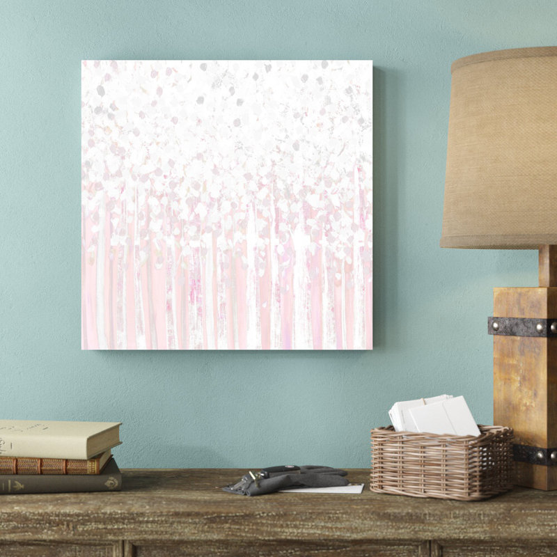 «Blush Trees», reproduction d'art sur toile tendue, H 20 po x l 20 po, Toile tendue, Non