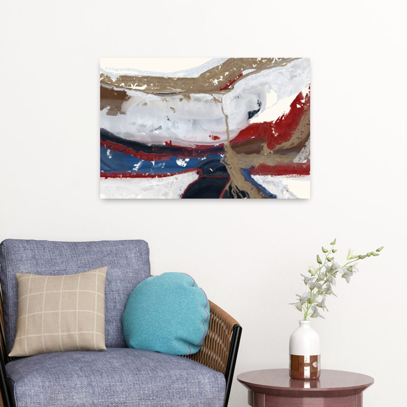 Art contemporain, art contemporain abstrait, H 16 po x l 24 po