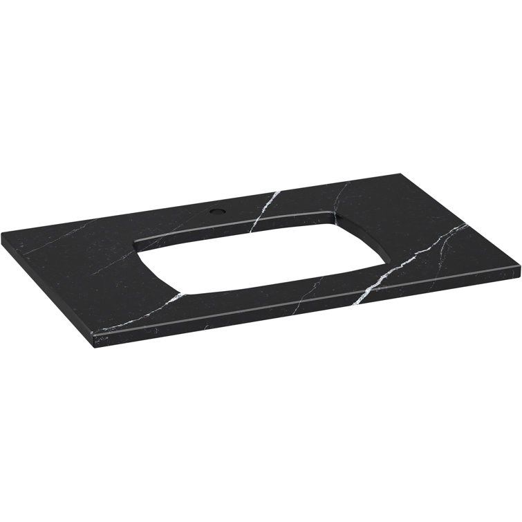 Silestone Quartz 37-In Vanity Top With Carillon Rectangle Cutout