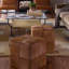 Cream Hide Ottoman, Small-798143300