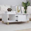 Huntoon Four Leg Coffee Table with Storage-167772107