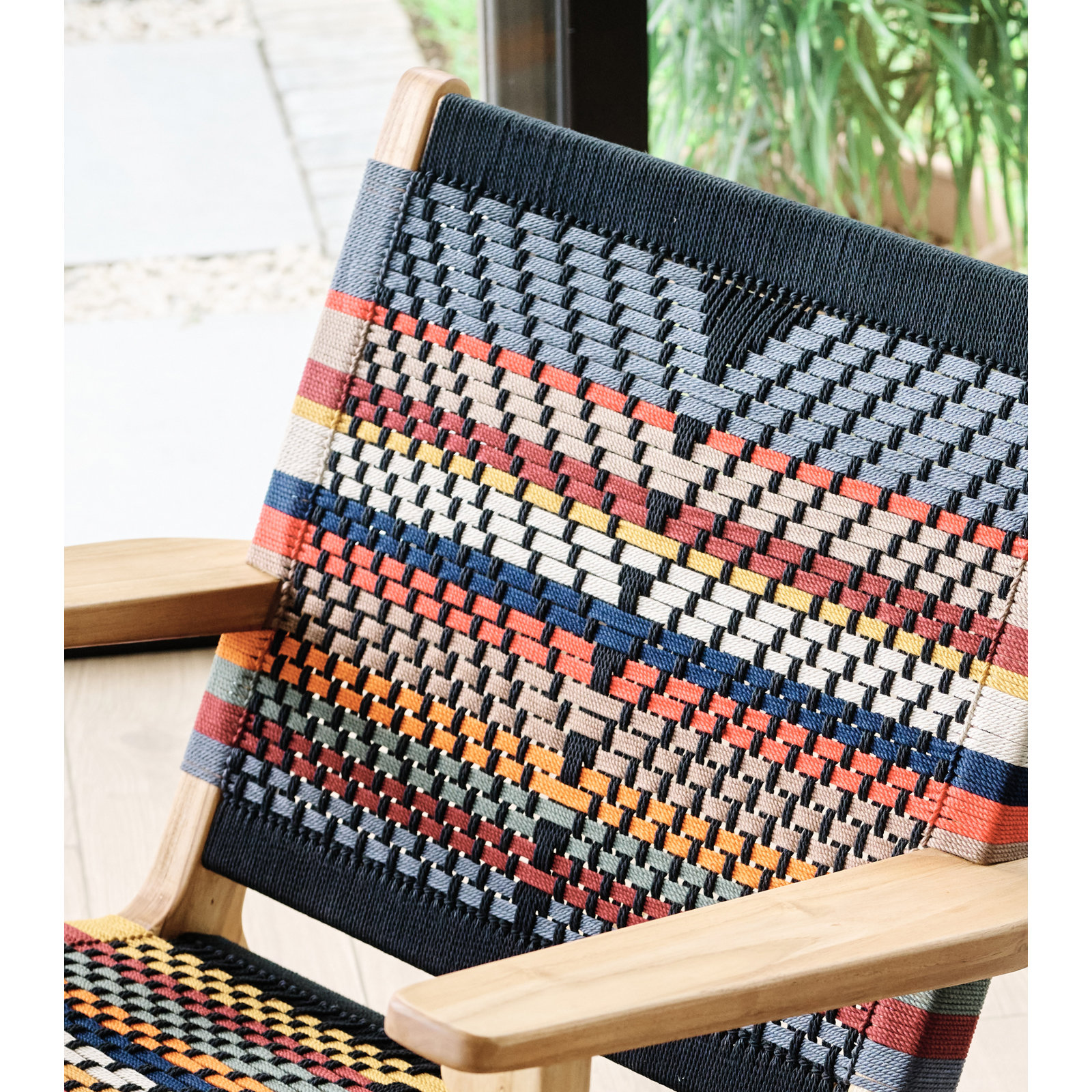 Masaya Rocking Chair, Natural, San Geronimo Pattern