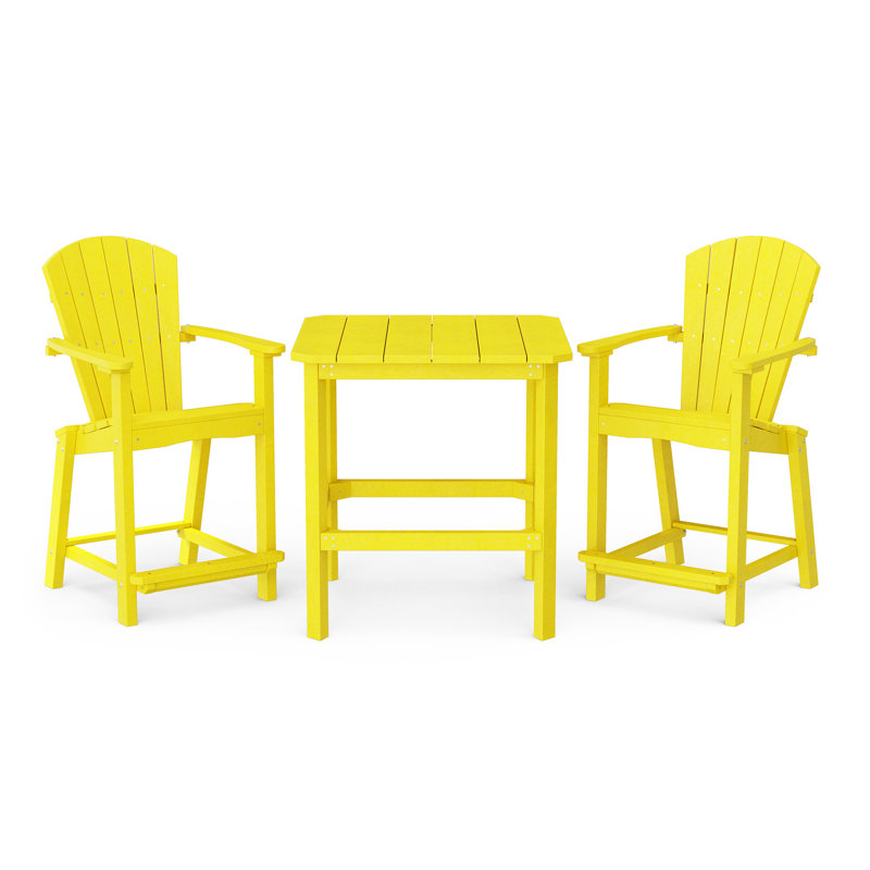 Classic 3-Piece Counter Set, Lemon Yellow