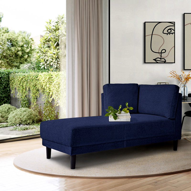 Flâneuse rembourrée, 100 % polyester bleu