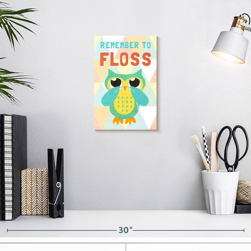 Brampt Remember To Floss, 12" H x 8" W
