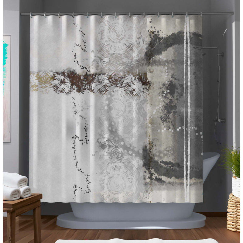 Rideau de douche abstrait Houchin