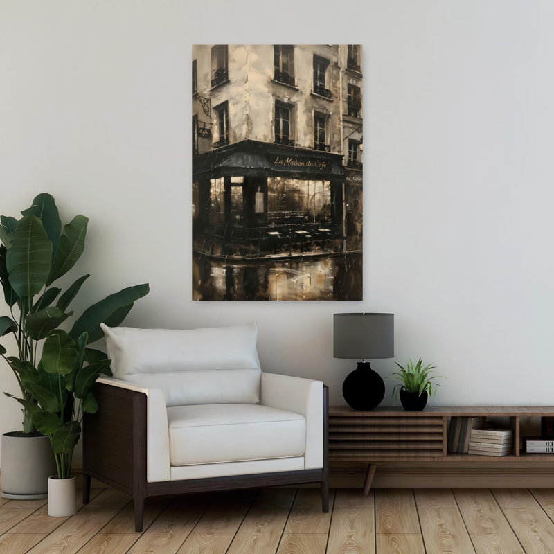 Art mural français, architecture française, H 36 po x l 24 po
