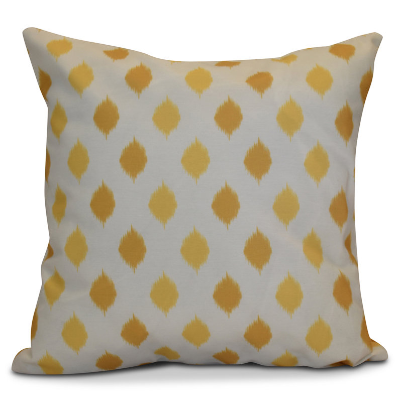 Housse et insert de coussin décoratif décoratif Hanoukka 2016, Jaune, 16" H x 16" W x 2" D