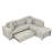 86.6" Sectional Sofa L-Shaped Sofa Couch Pull-Out Sofa Bed With A Movable Ottoman, Two USB Ports And Two Cup Holders For Living Room-930526355