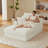 47.2" W Compression Corduroy Chaise Lounge, Deep Seat Sofa with Cup Holder and Storage Bag, No Assembly Required-749966347
